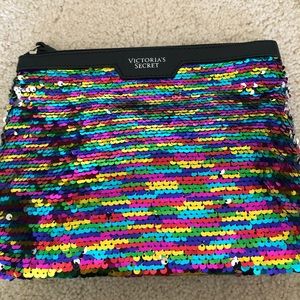 VS Reversible Sequin Makeup Bag/Clutch